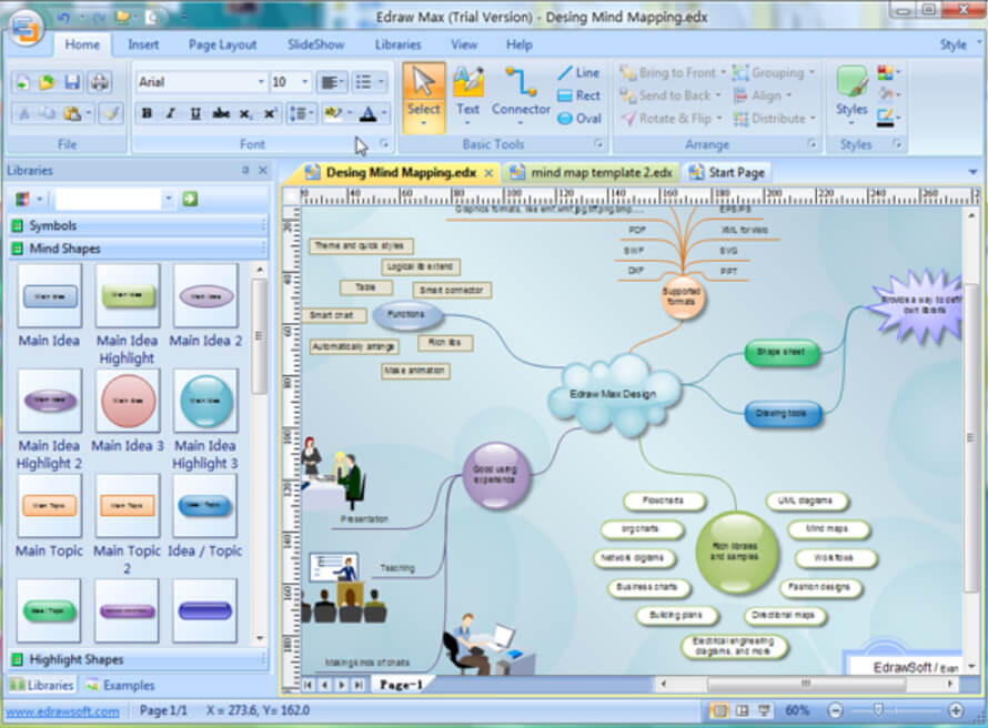 Phần mềm vẽ sơ đồ tư duy (Mindmap): Vẽ sơ đồ tư duy trở nên dễ dàng hơn bao giờ hết với phần mềm vẽ sơ đồ tư duy. Chỉ cần một vài cú click chuột, bạn có thể tạo ra những bản vẽ sơ đồ tư duy chuyên nghiệp và thuyết phục ngay trên máy tính của bạn.